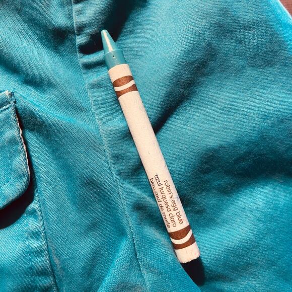 Talbots Jacket Stretch Epaulets on Shoulders Robin Egg Blue Cotton Blend Size 6 - Picture 14 of 14